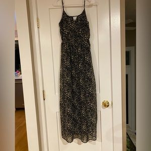 Leopard print maxi dress